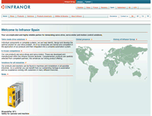 Tablet Screenshot of es.infranor.com