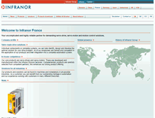 Tablet Screenshot of fr.infranor.com